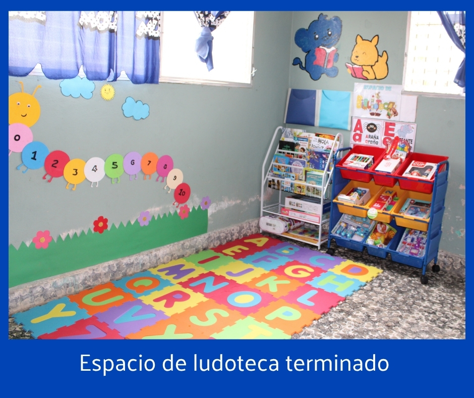 Espacio Lúdico de voluntariado corporativo lear finalizado